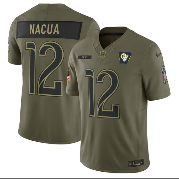 Los Ángeles Rams. Men's Olive Green Team Jersey - Picture 1 of 1
